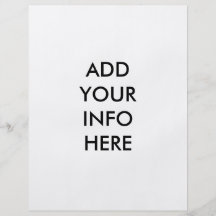 Add your info here custom flyer