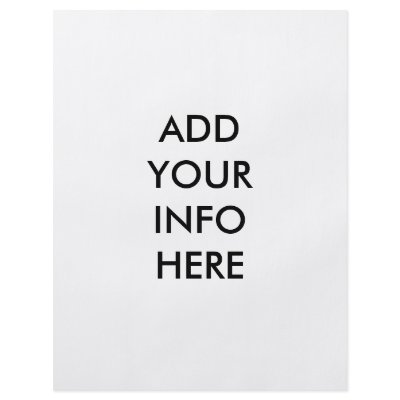 Add your info here custom flyer by makesomething