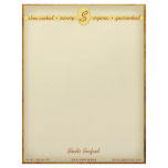 Add Your Monogram Paper Strip Letterhead