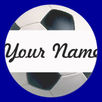 Add Your Name Soccer Ball Stickers stickers