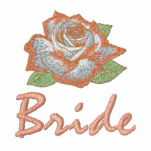 Add Your Names Pink Rose Bride T-shirt