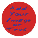 Add Your Own Image or Text Round Stickers