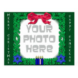 Add Your Own Photo Christmas / Hanukkah Postcard