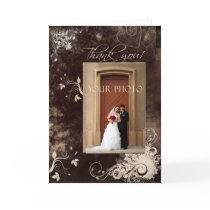 Add your own photo wedding design template card