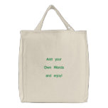 Add your  own words, design your own canvas bags