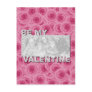 ADD Your Photo Be My Valentine Frame - Pink Roses Post Card