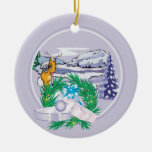 Add Your Photo Goat Holiday Christmas Ornament