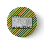 ADD YOUR PHOTO St Pats Cut Out Frame - Stripes Pins