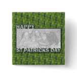 ADD YOUR PHOTO St Pats Cut Out Frame - Weave Button