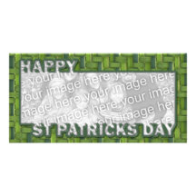 ADD YOUR PHOTO St Pats Cut Out Frame - Weave Personalized Photo Card