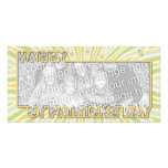 ADD YOUR PHOTO St Pats Day - Burst Personalized Photo Card
