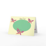 Add your Photo  with Butterflies blank card