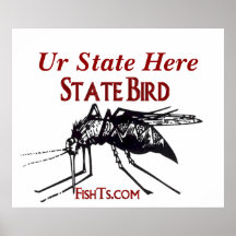 Add Your State-State Bird Poster by FishTs.com