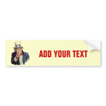 Add Your Text bumper stickers