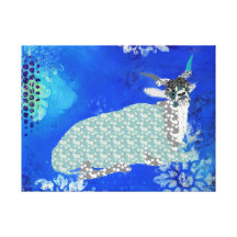 Addax Blue Canvas Gallery Wrap Canvas