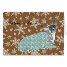 Addax Peace on Earth Christmas Card