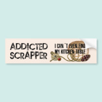 Addicted Scrapper bumper stickers