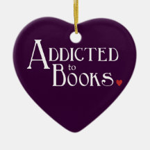 Addicted to Books Christmas Tree Ornaments
