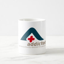addicted to coffee mug