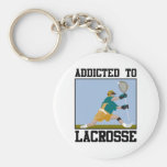 Addicted To Lacrosse Key Chains