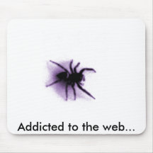 Addicted to the web... mouse mat