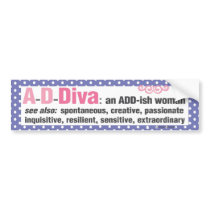 ADDiva bumper sticker - purple