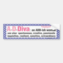 ADDiva bumper sticker - purple