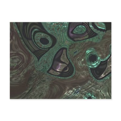 Addled Abs Post Card by ascript