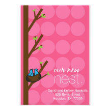 address card personalized announcement