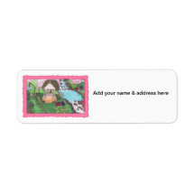 Address Label-Gazebo in a beautiful garden setting