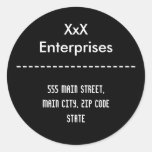 Address Label Round Stickers