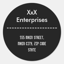 Address Label Round Stickers