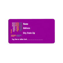 Address Label Template Please View Notes 30 colour