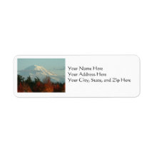 Address Labels: Autumn Mt. Rainier