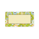 Address Labels Funky Circles Pattern labels