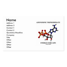 Adenosine Triphosphate (ATP) Energy For Life Business Cards