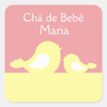 Adesivo Chá de Bebê Nature Menina
