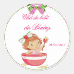 Adesivo Personalizada para Latinhas Chá de Bebê
