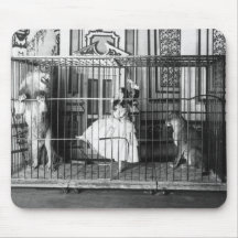 Adgie and Her Trained Lions1897 Mouse Pads