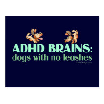 ADHD BRAINS POSTCARD