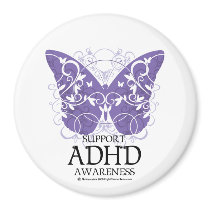 ADHD Butterfly Fridge Magnet