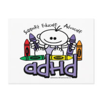 ADHD CRAYONS POST CARD