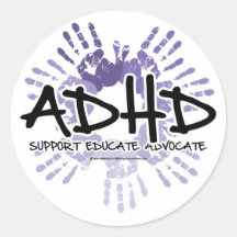 ADHD Handprint Stickers