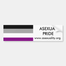 Adhésif pour pare-chocs asexuel 2 de fierté autocollant pour voiture