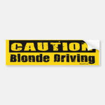 Adhésif pour pare-chocs conduisant blond autocollant pour voiture