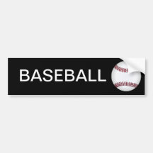 Adhésif pour pare-chocs de base-ball autocollants pour voiture
