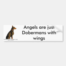 adhésif pour pare-chocs de dobermann adhésifs pour voiture