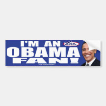 Adhésif pour pare-chocs de fan d'Obama Autocollant Pour Voiture