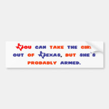 Adhésif pour pare-chocs de fille du Texas Autocollants Pour Voiture