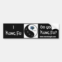 Adhésif pour pare-chocs de fu du kung I Autocollant Pour Voiture